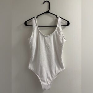 Elegant White One-Piece Swimsuit